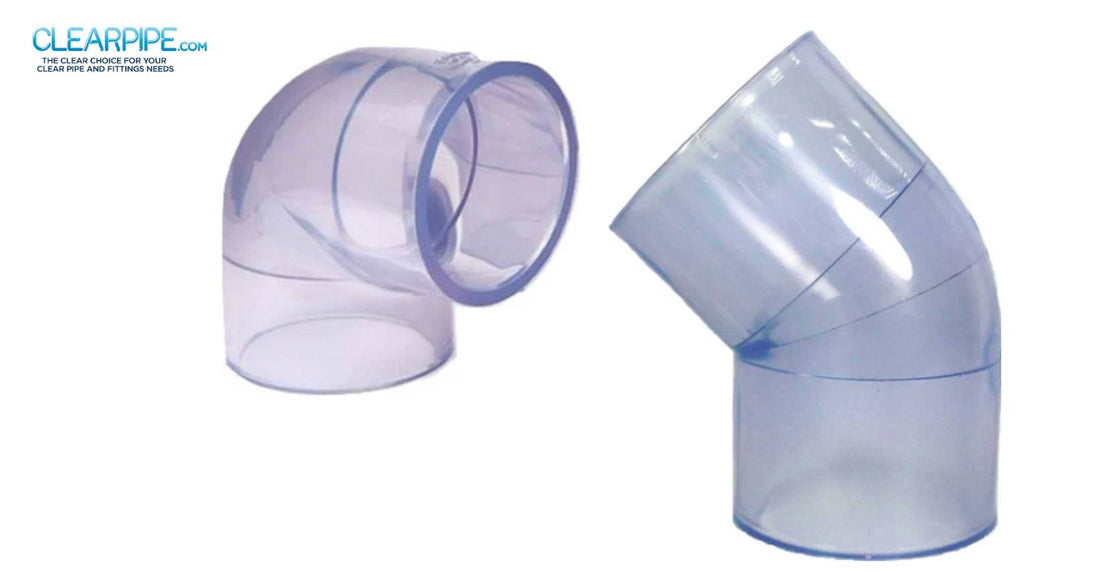 Clear pvc elbows