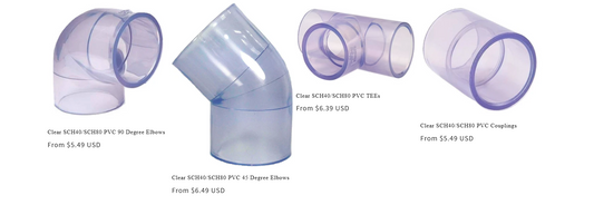 The Benefits of Using Clear PVC Fittings in Home Plumbing Systems