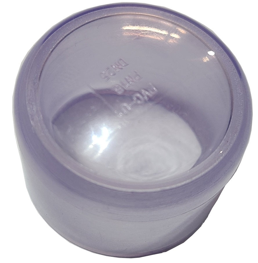 Clear SCH40 PVC Caps