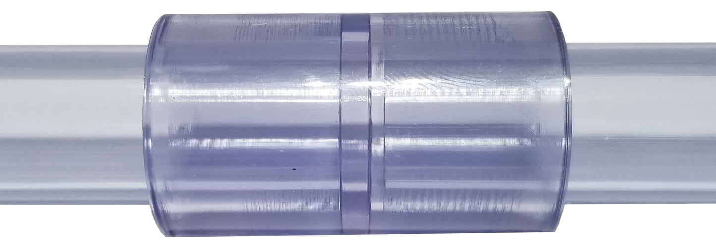 Clear SCH40/SCH80 PVC Couplings