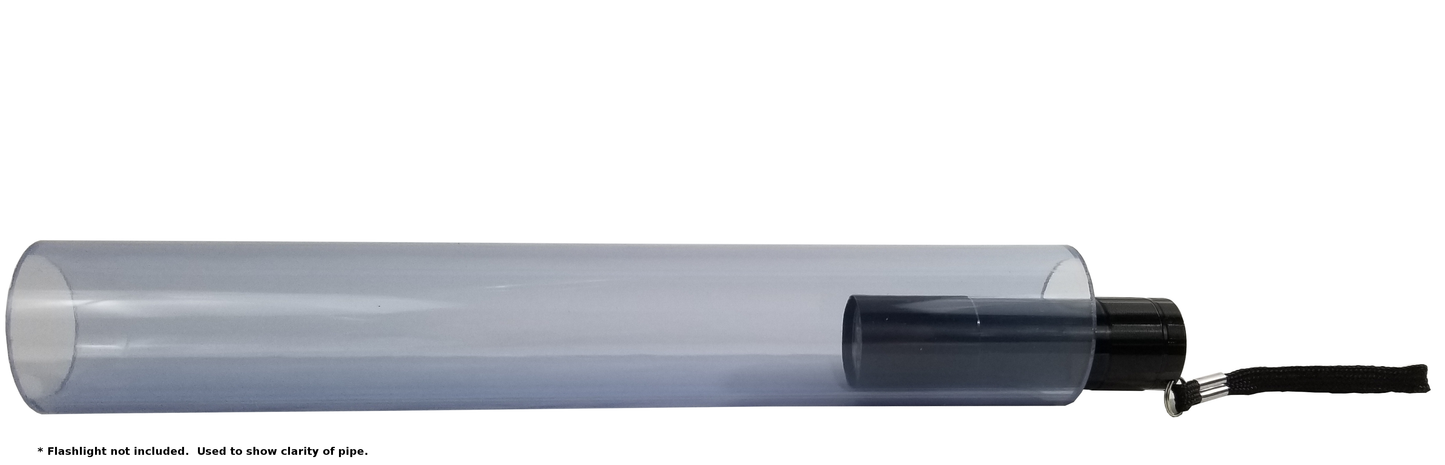 3/4 Inch Diameter Clear PVC SCH40 Pipe, Choose Your Length