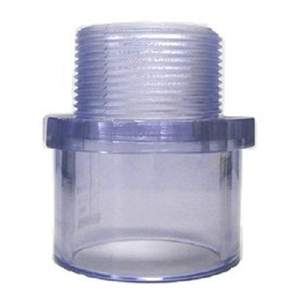 Clear SCH40/SCH80 PVC Male Adapters