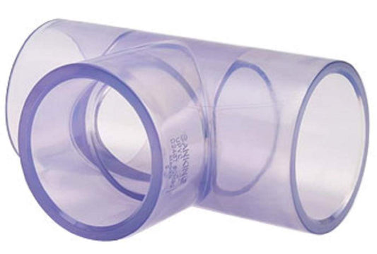 Clear SCH40/SCH80 PVC TEEs