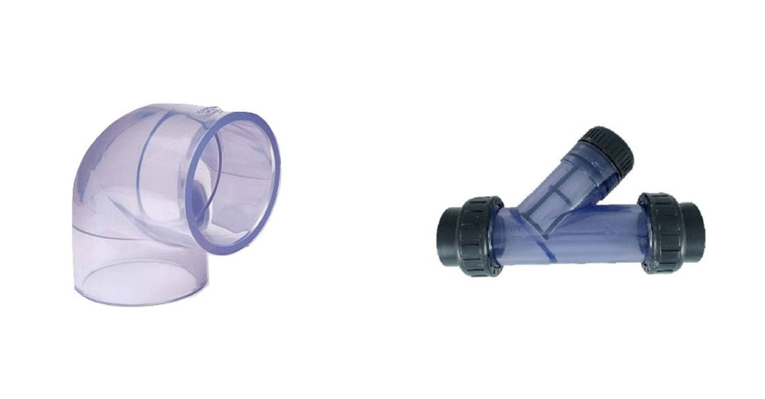 clear pvc fittings and elbows