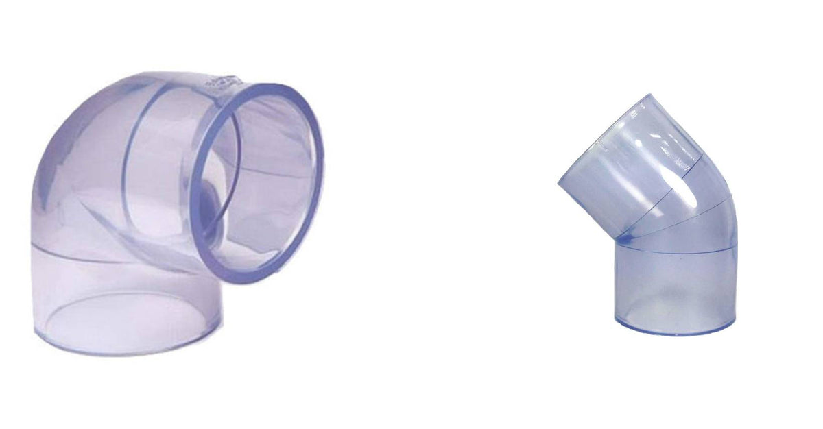 Clear PVC Pipe cut to length up to 8 feet. Clear PVC Fittings ...