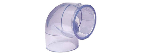 Clear PVC Elbows (SCH40/SCH80 PVC 45 Degree to 90 Degree)