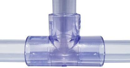Clear SCH40/SCH80 PVC TEEs